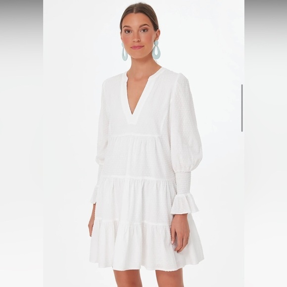 NWT Tuckernuck Pomander Place White Swiss Dot Kenzo Dress - Picture 4 of 12